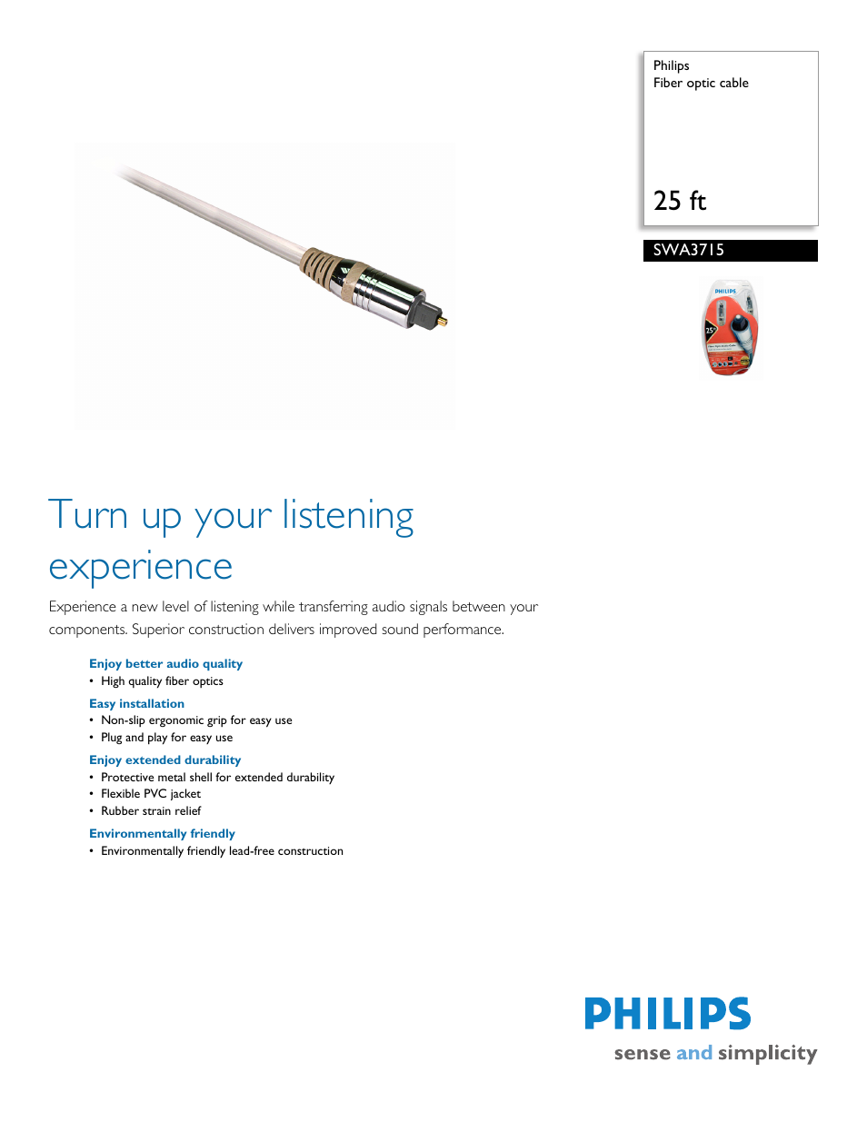 Philips SWA3715-17 User Manual | 2 pages