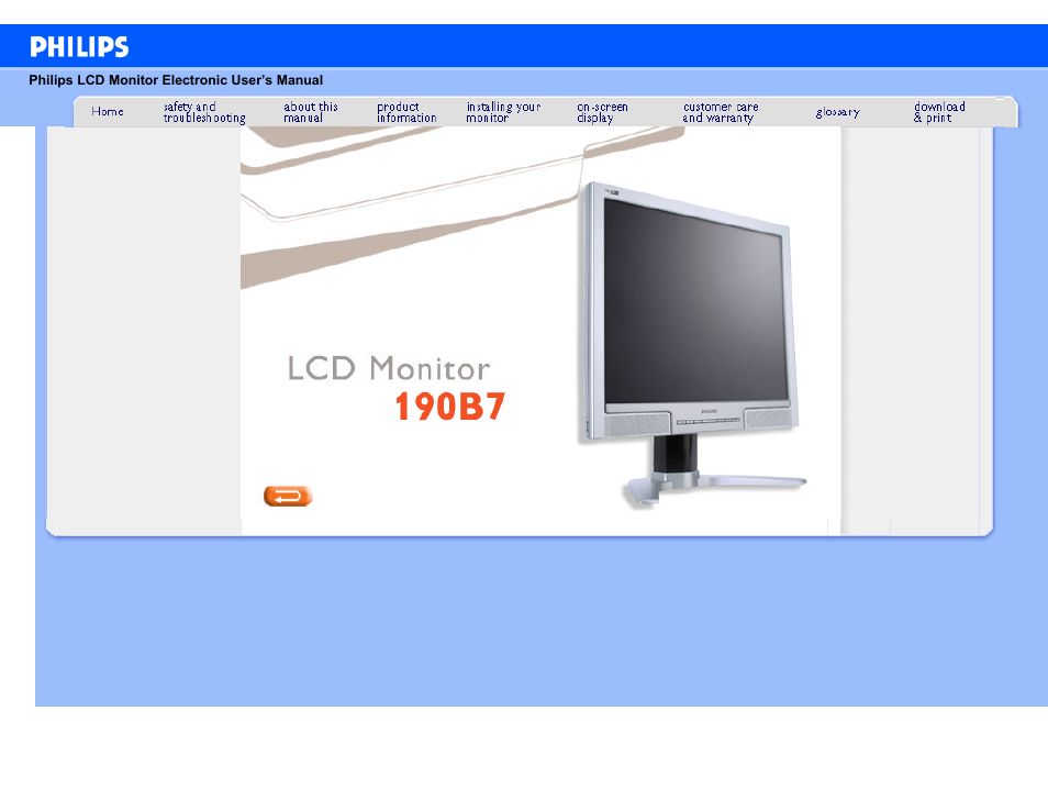 Philips 190B7CS-27 User Manual | 98 pages