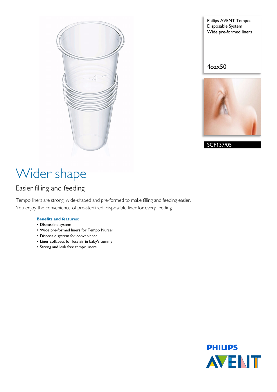 Philips SCF137-05 User Manual | 2 pages