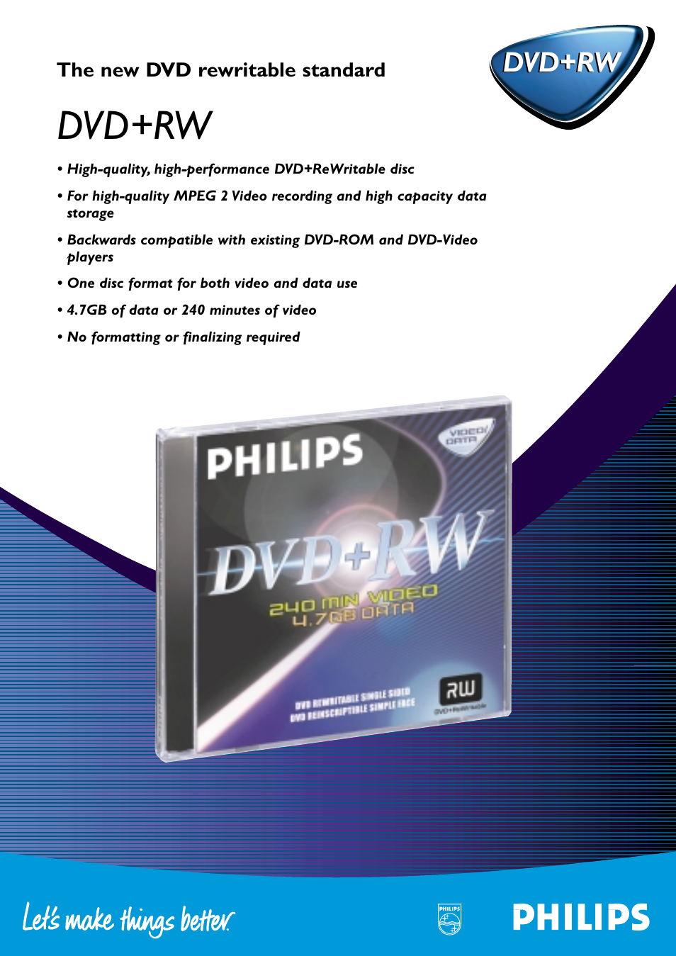 Philips DVDRW620 User Manual | 2 pages