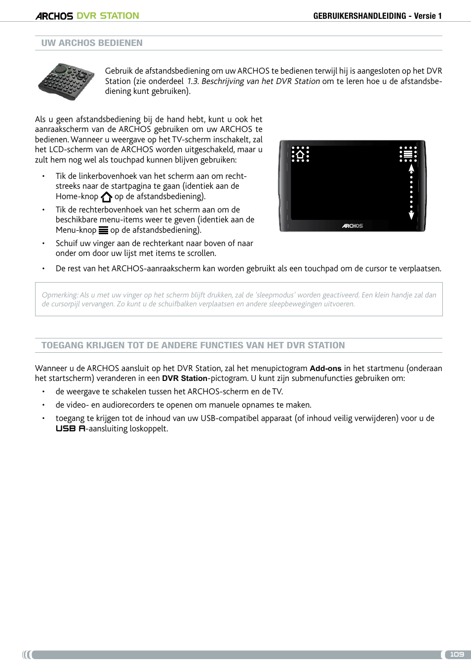 ARCHOS DVr stAtioN User Manual | Page 109 / 141