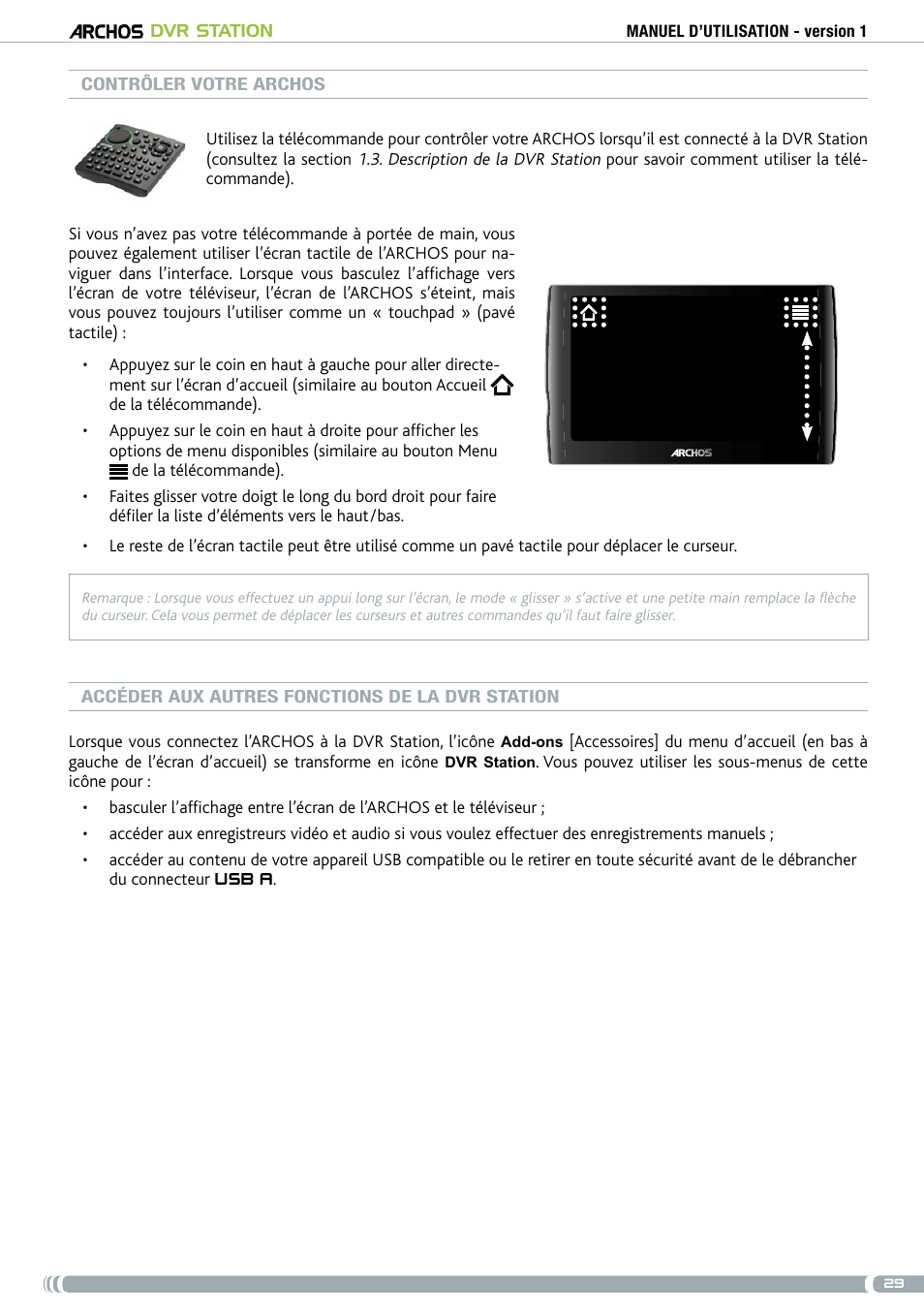 ARCHOS DVr stAtioN User Manual | Page 29 / 141
