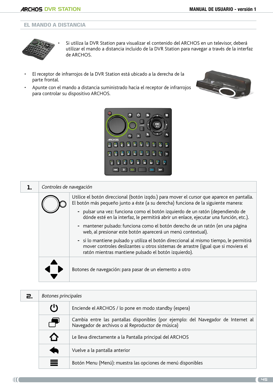 ARCHOS DVr stAtioN User Manual | Page 45 / 141