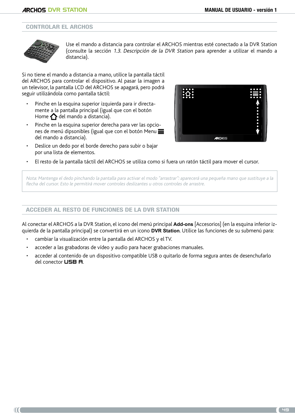 ARCHOS DVr stAtioN User Manual | Page 49 / 141