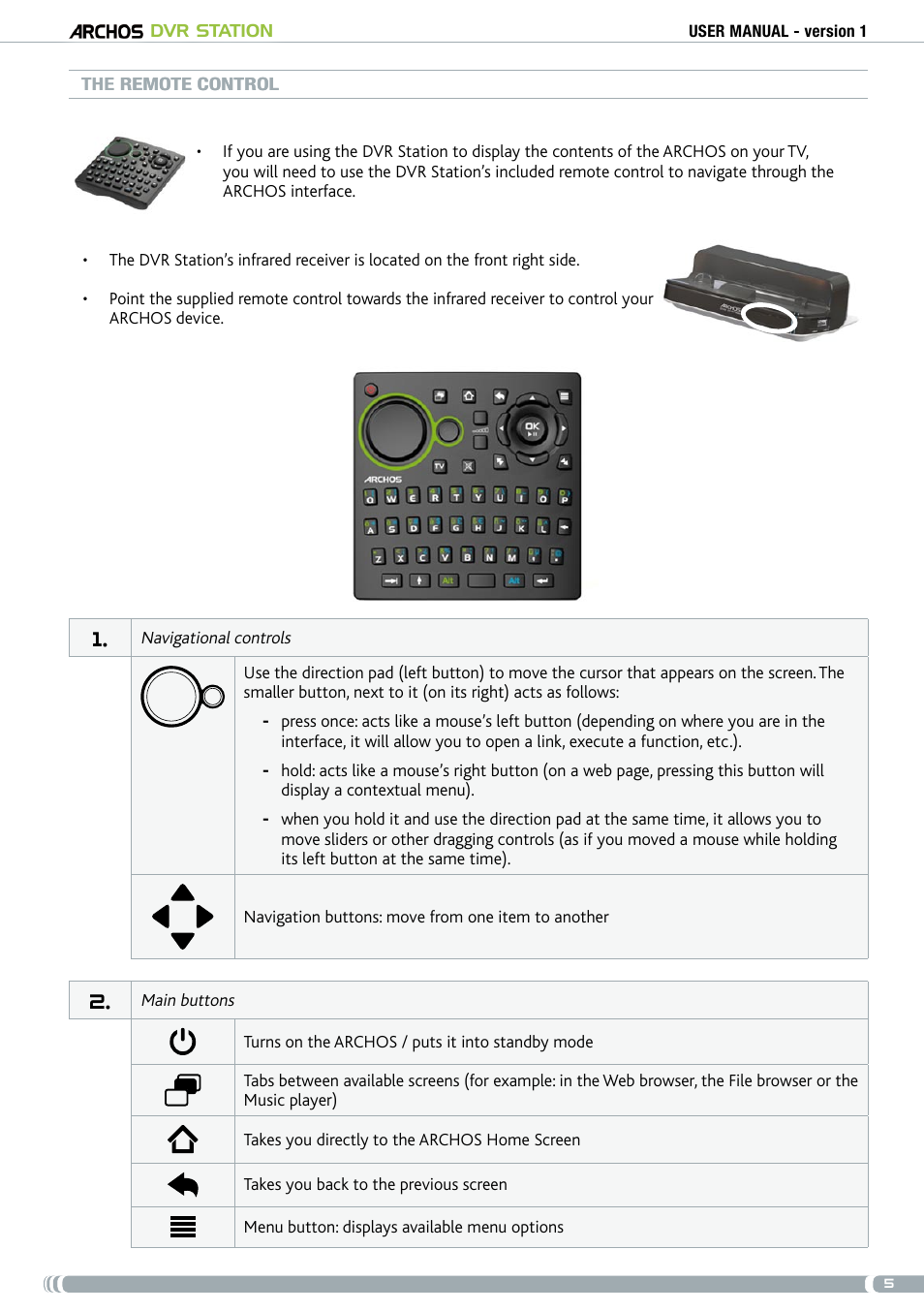 ARCHOS DVr stAtioN User Manual | Page 5 / 141