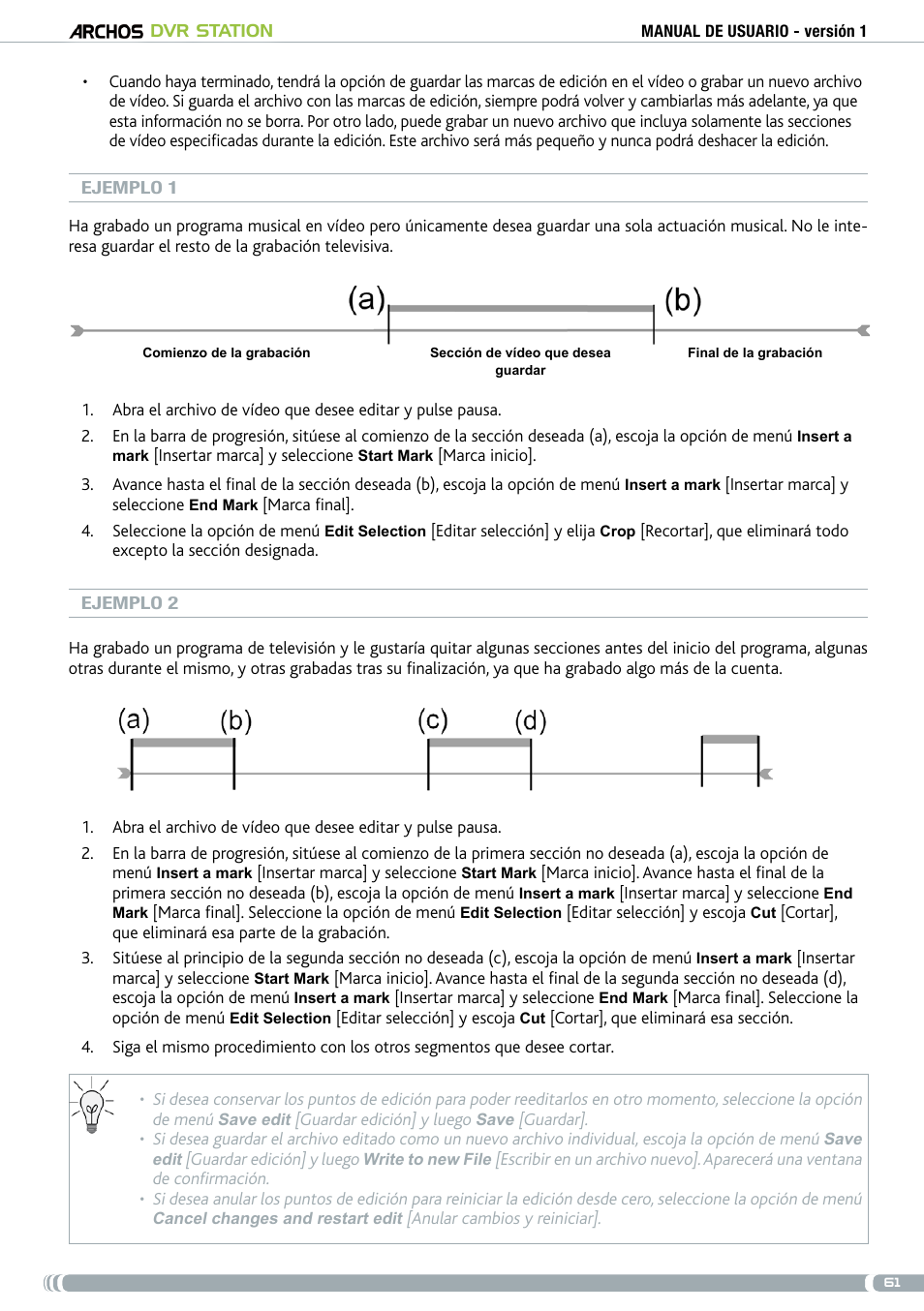 ARCHOS DVr stAtioN User Manual | Page 61 / 141