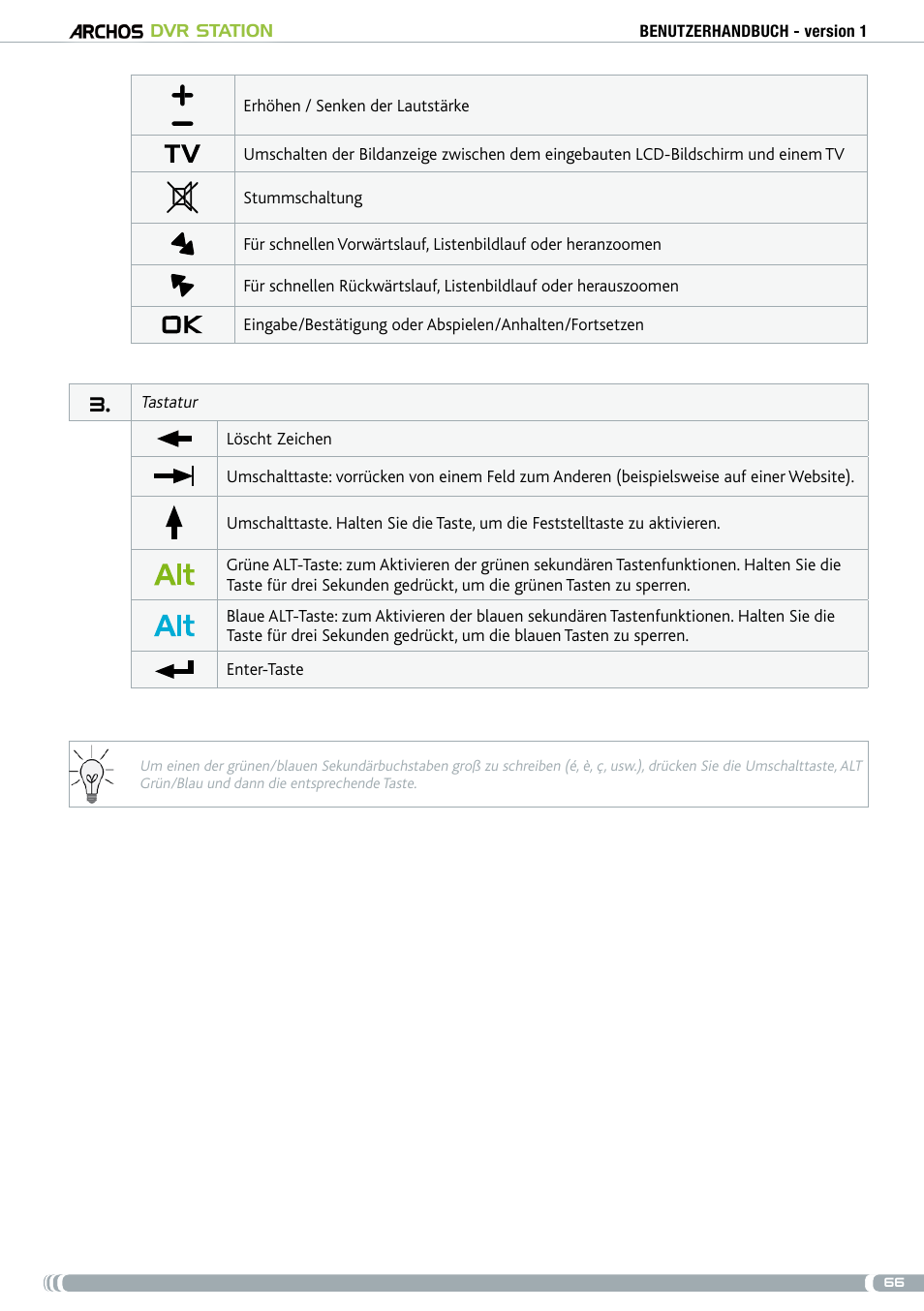 ARCHOS DVr stAtioN User Manual | Page 66 / 141