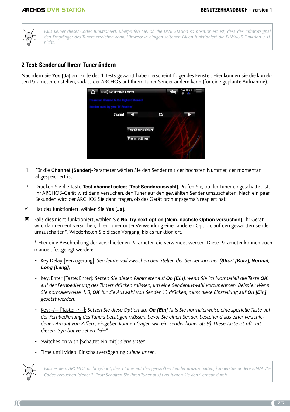 ARCHOS DVr stAtioN User Manual | Page 76 / 141