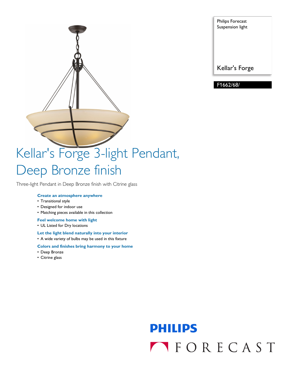 Philips F166268 User Manual | 2 pages