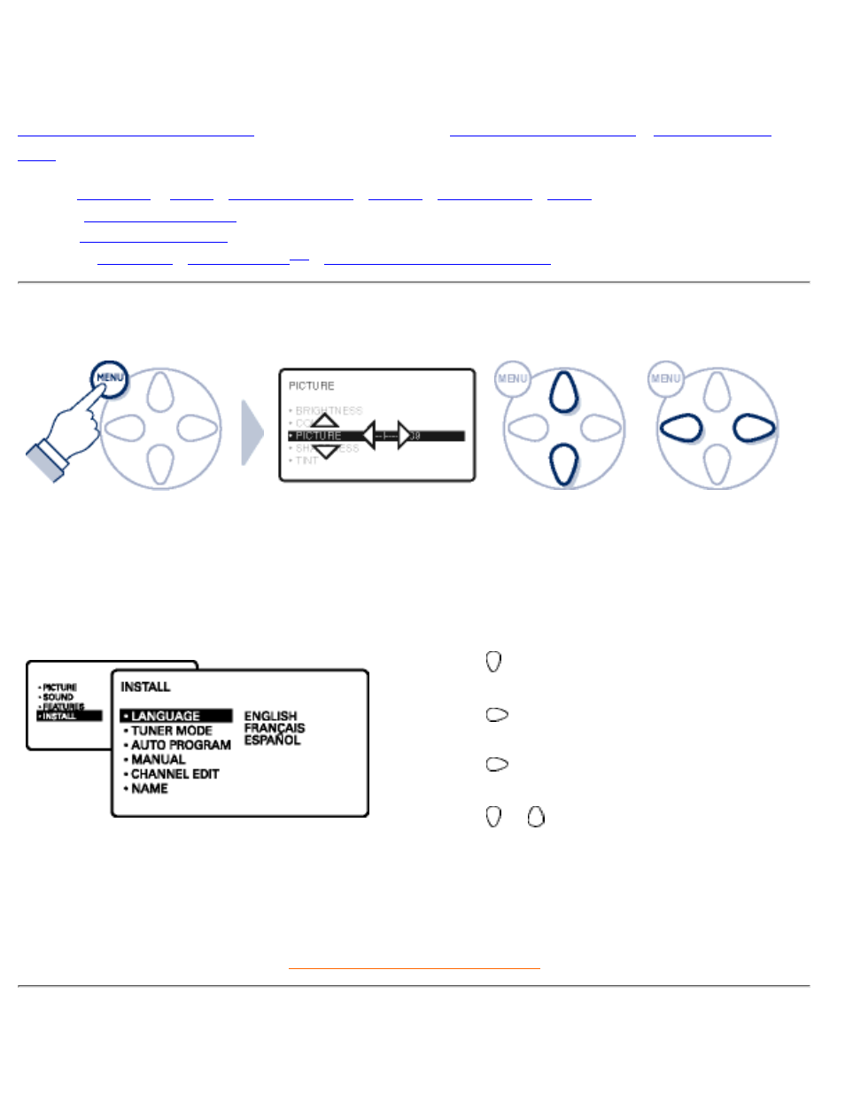 Using other menus (ntsc_1), Ntsc system, Using other menus (ntsc system) | Philips 180MT13P99 User Manual | Page 100 / 143