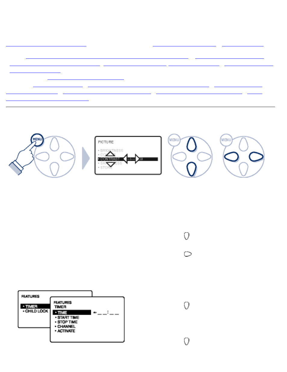 Using other menus (pal_asia 2), Timer, Using other menus (pal system - asia) | Philips 180MT13P99 User Manual | Page 107 / 143