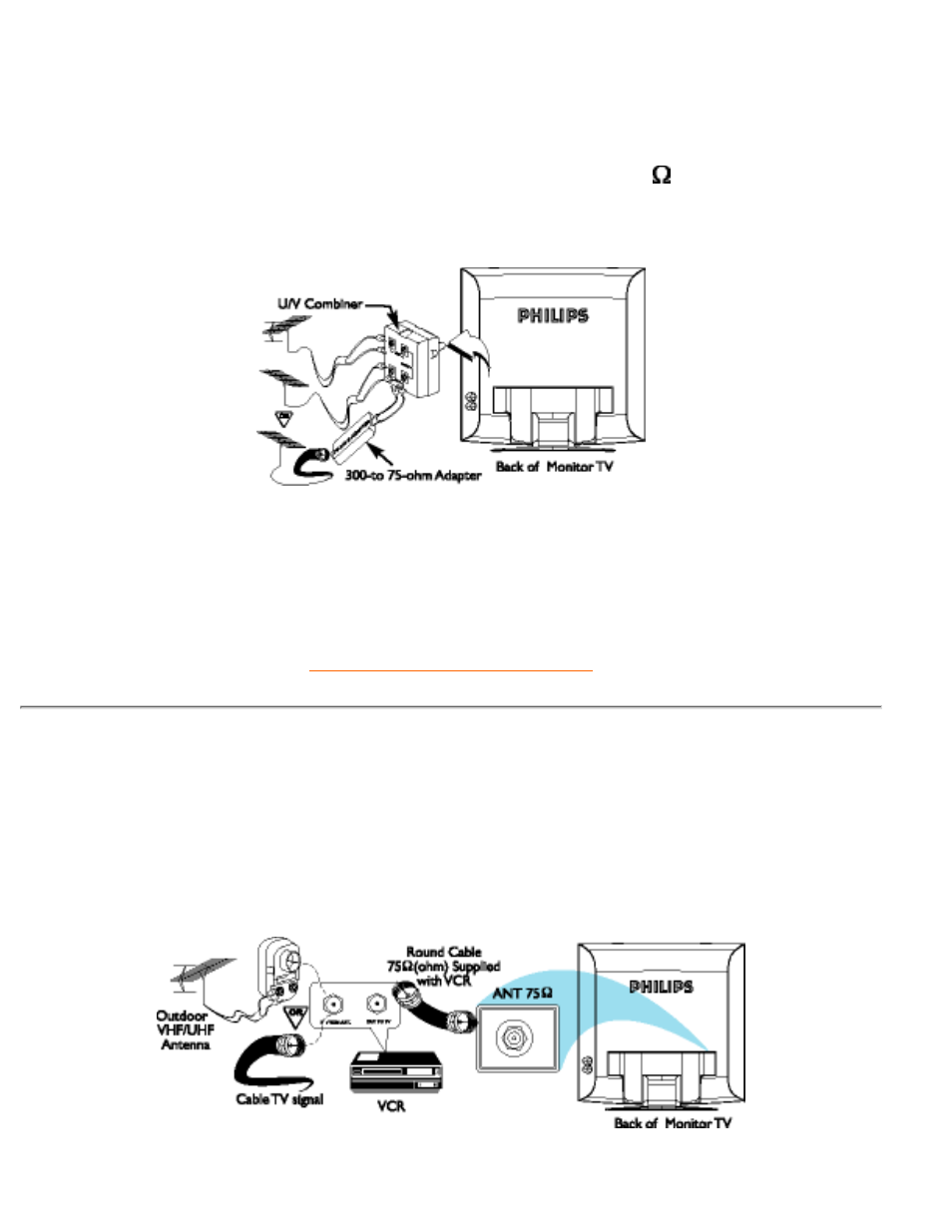 Monitor tv to vcr | Philips 180MT13P99 User Manual | Page 78 / 143