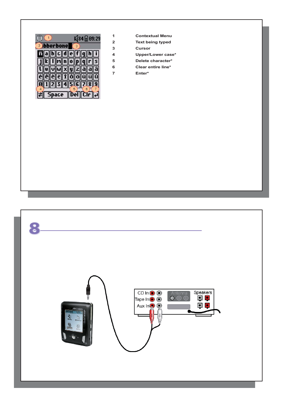 Connecting the gmini™ xs202 | ARCHOS XS202S User Manual | Page 16 / 26