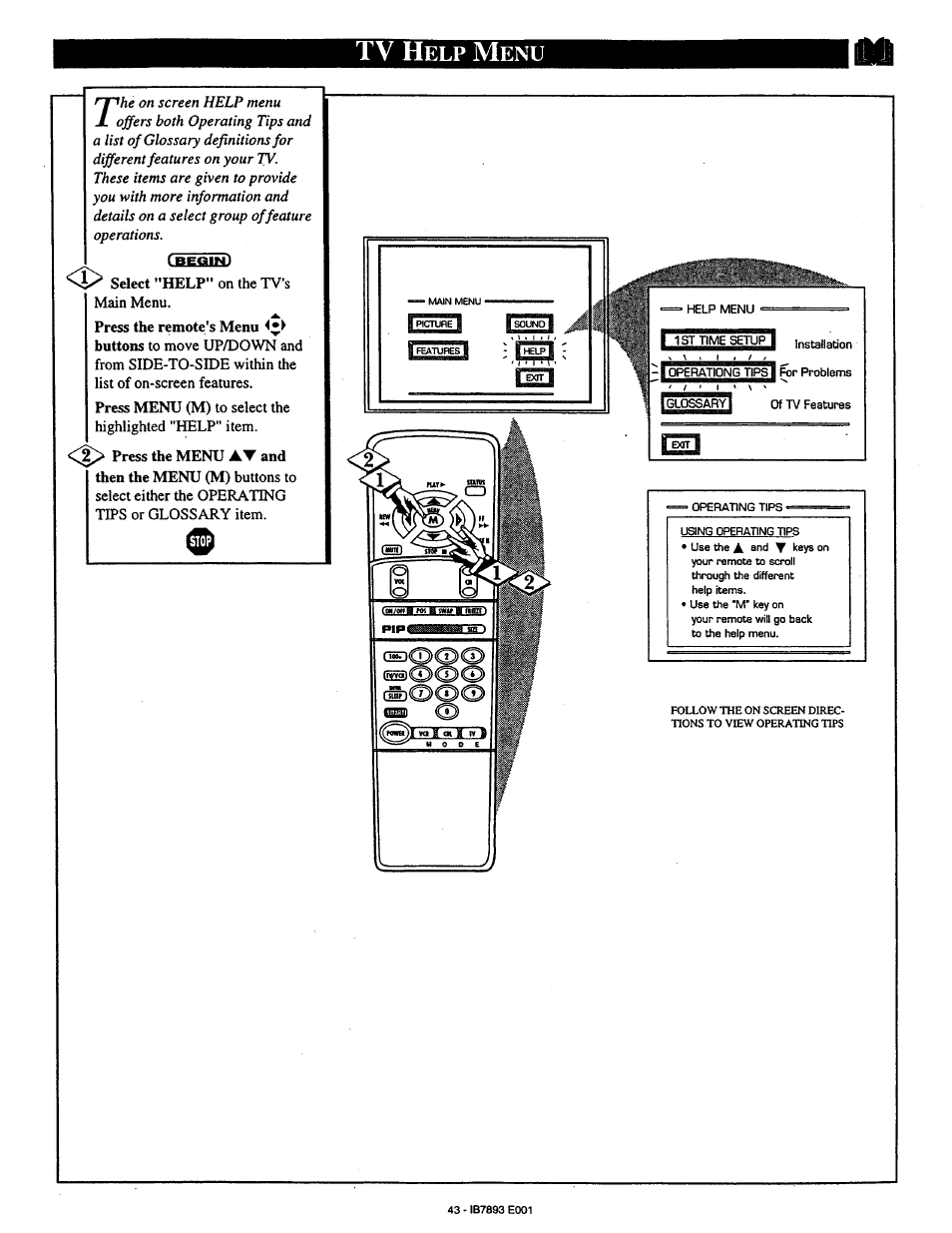 Frntttti, Tv h | Philips 7P6031C User Manual | Page 43 / 48