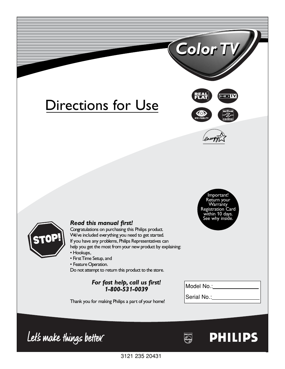 Philips 27PT8320-25 User Manual | 56 pages