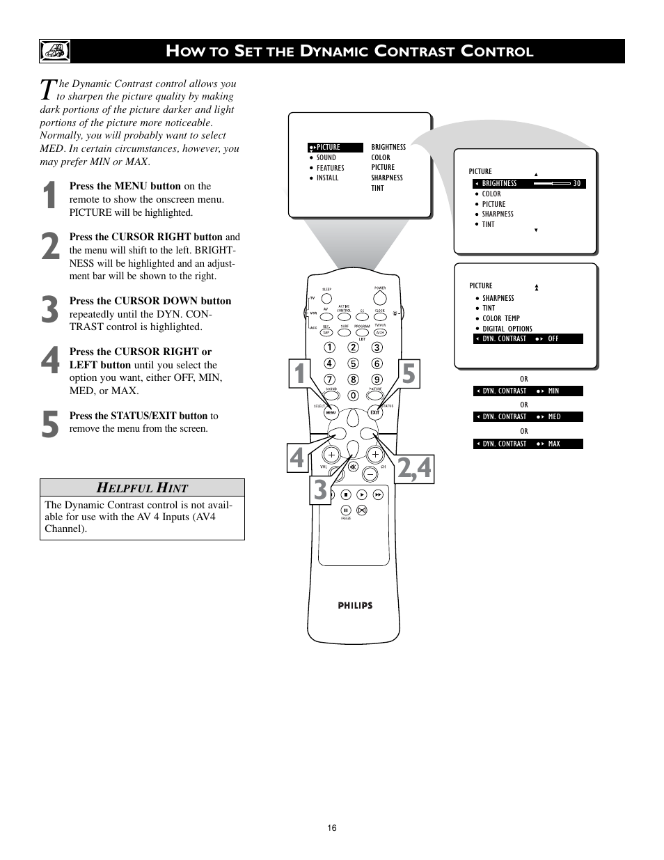Philips 27PT8320-25 User Manual | Page 16 / 56