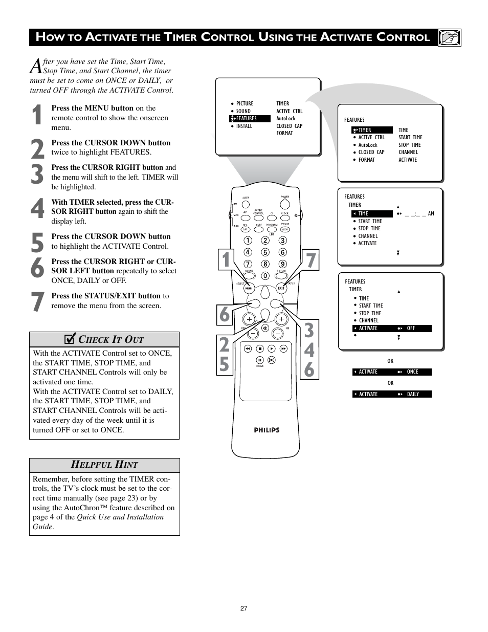 Philips 27PT8320-25 User Manual | Page 27 / 56