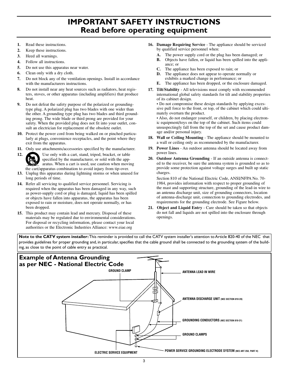 Philips 27PT8320-25 User Manual | Page 3 / 56
