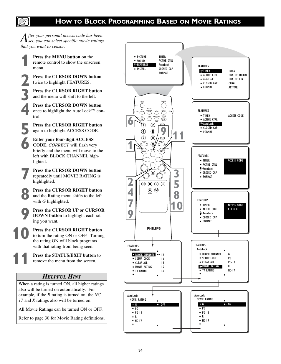 Philips 27PT8320-25 User Manual | Page 34 / 56