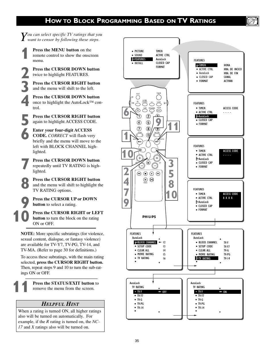 Philips 27PT8320-25 User Manual | Page 35 / 56