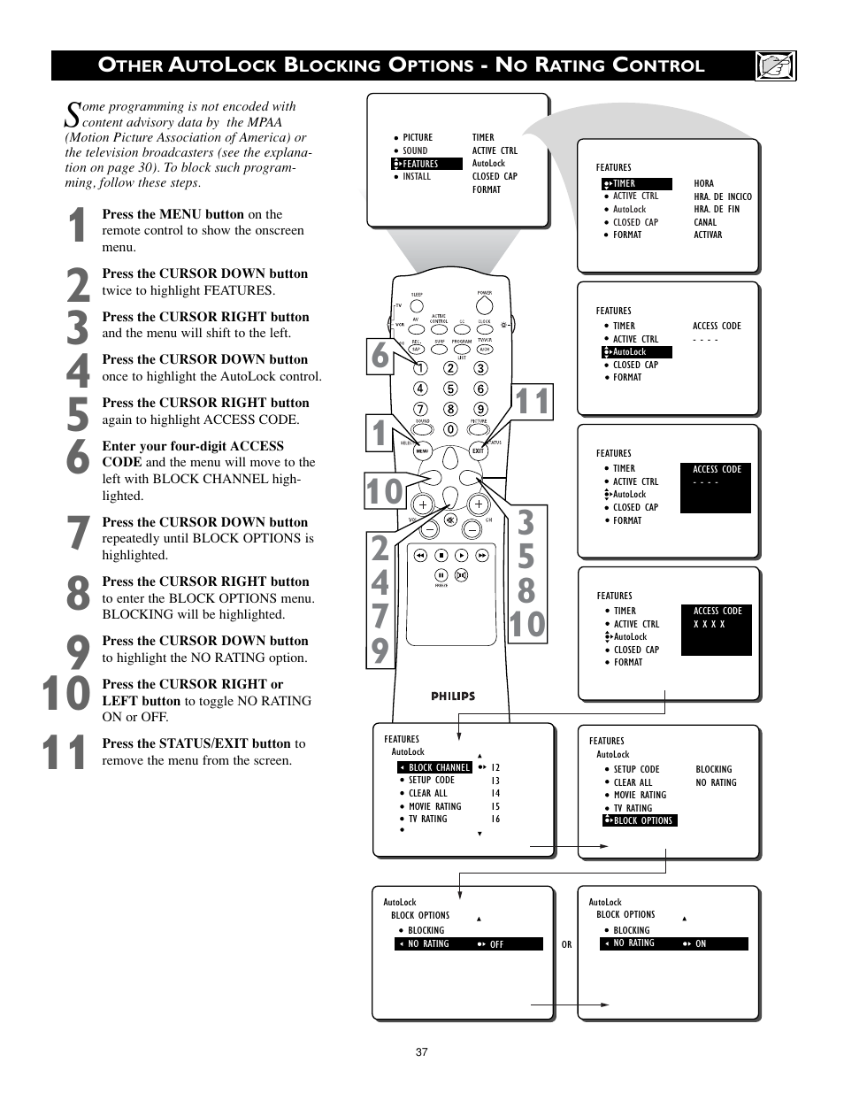 Philips 27PT8320-25 User Manual | Page 37 / 56