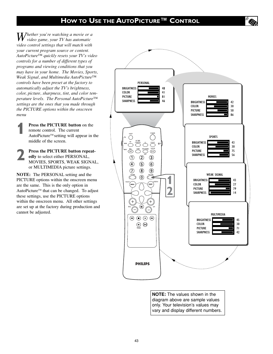 Philips 27PT8320-25 User Manual | Page 43 / 56