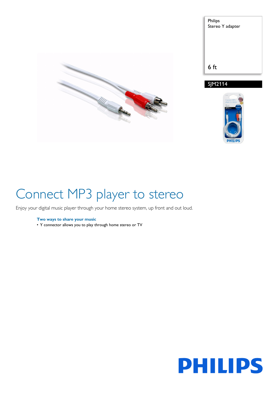 Philips SJM2114-27 User Manual | 2 pages