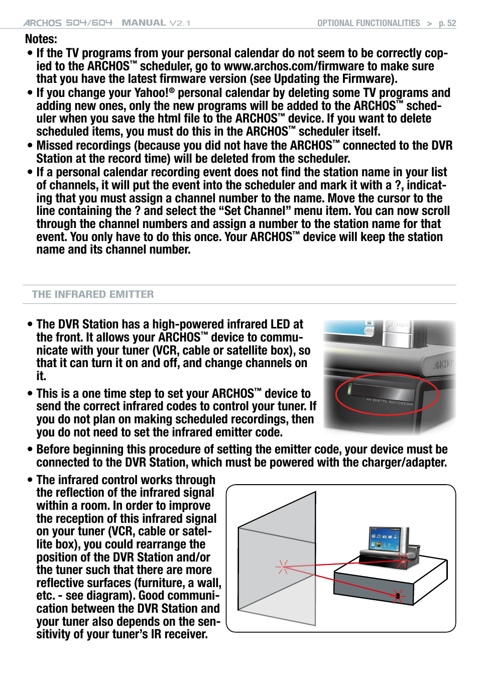 ARCHOS Version 2.1 User Manual | Page 52 / 59