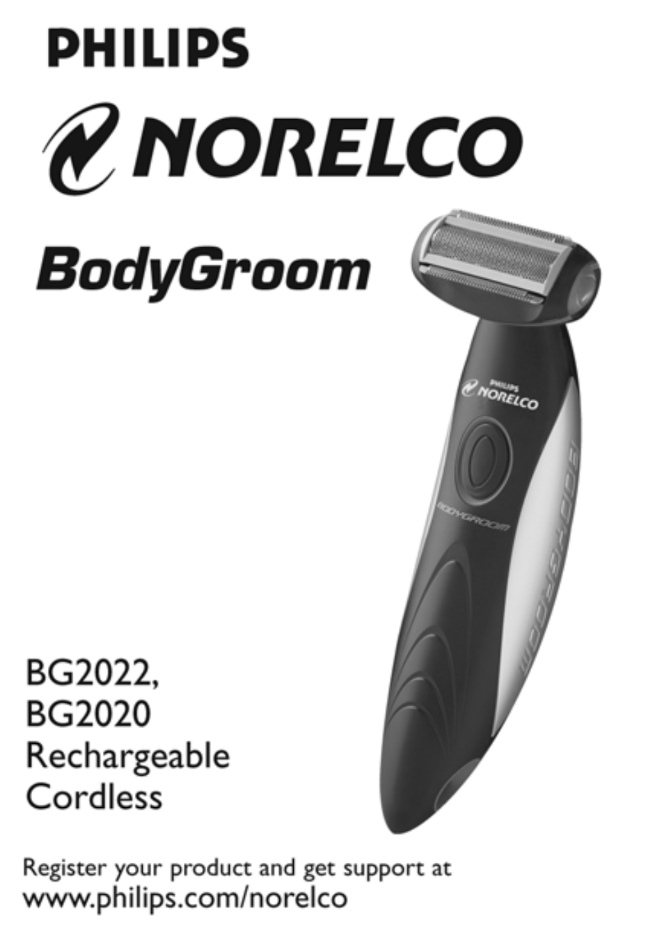 Philips Norelco Ultimate bodygroomer BG2022 silver edition User Manual | 10 pages