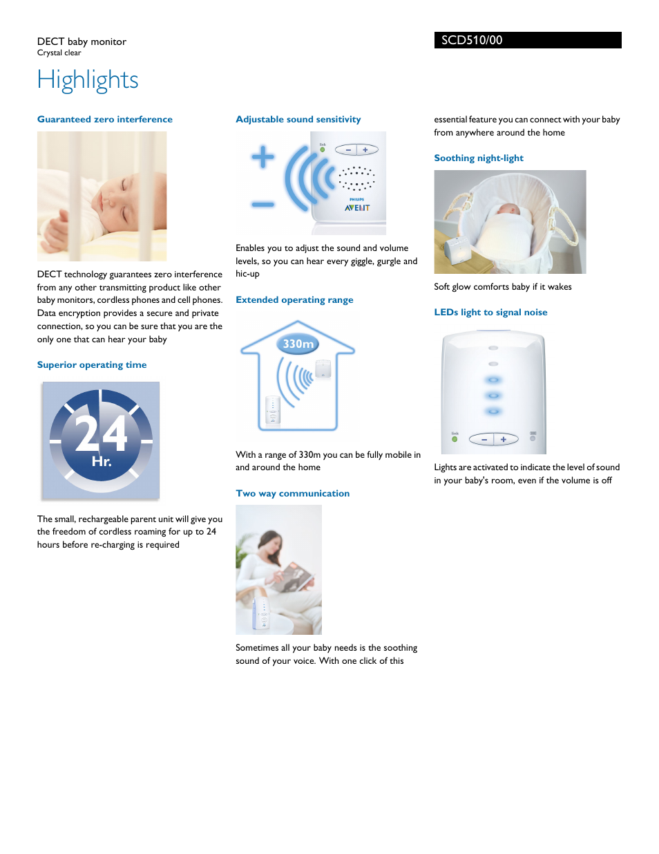 Highlights | Philips SCD510-00 User Manual | Page 2 / 3