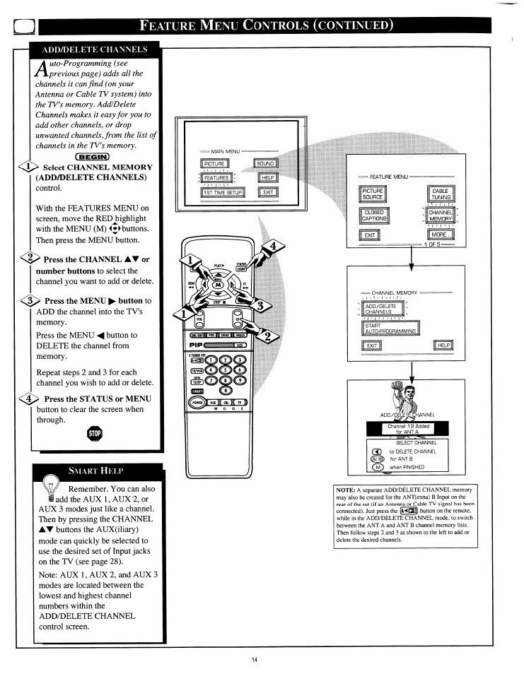 Eature, Ontrols, Continued | Philips 8P4841C199 User Manual | Page 14 / 54