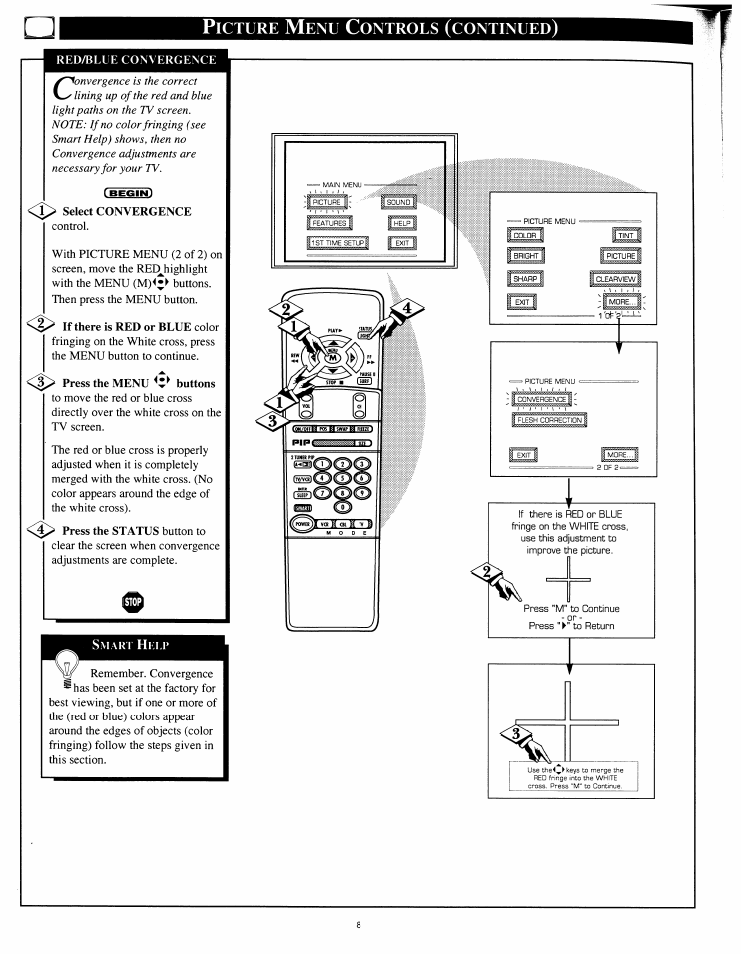 Ni p, Icture, Ontrols | Continued | Philips 8P4841C199 User Manual | Page 8 / 54