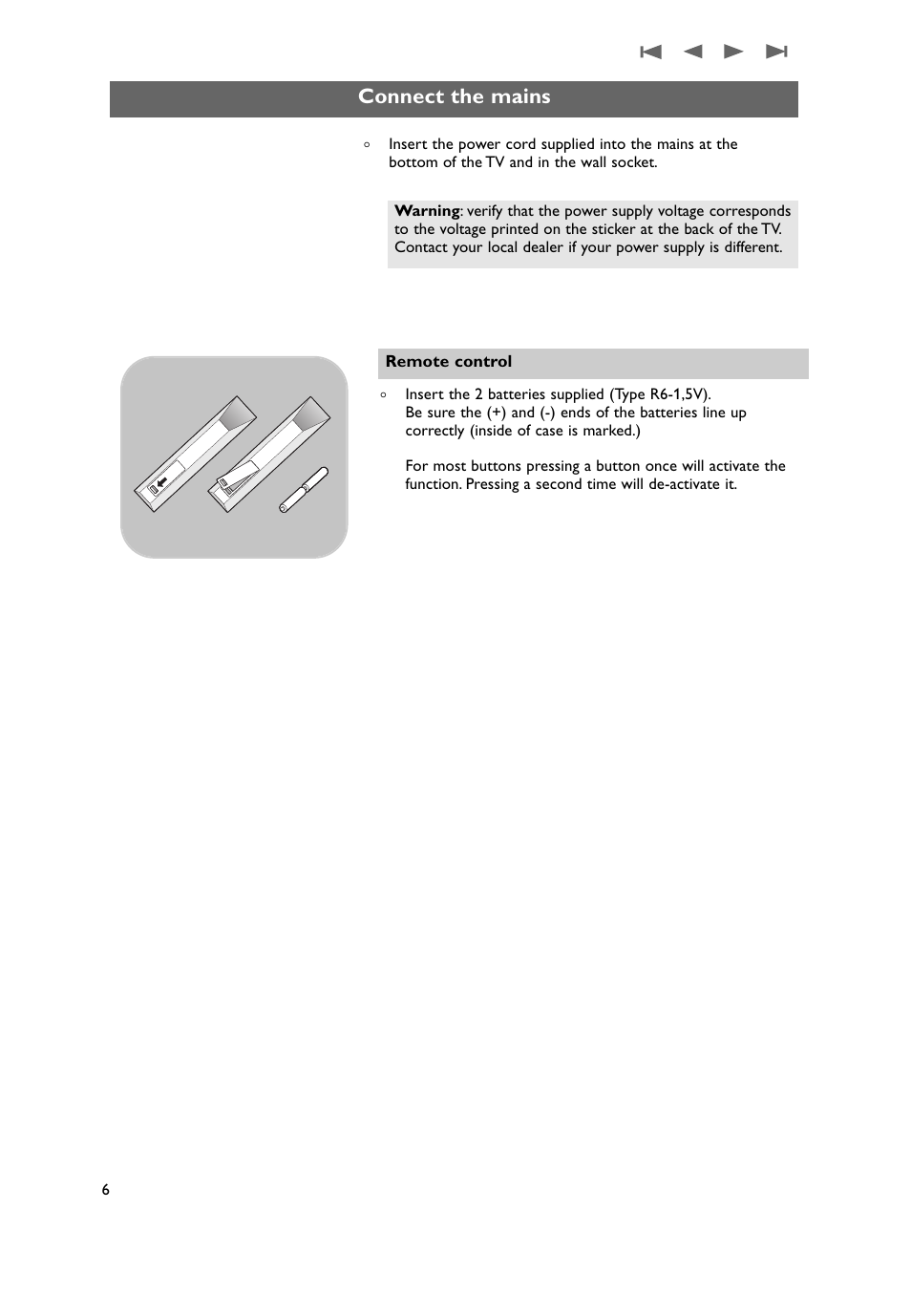 Connect the mains | Philips 50PF9731D-37 User Manual | Page 8 / 68