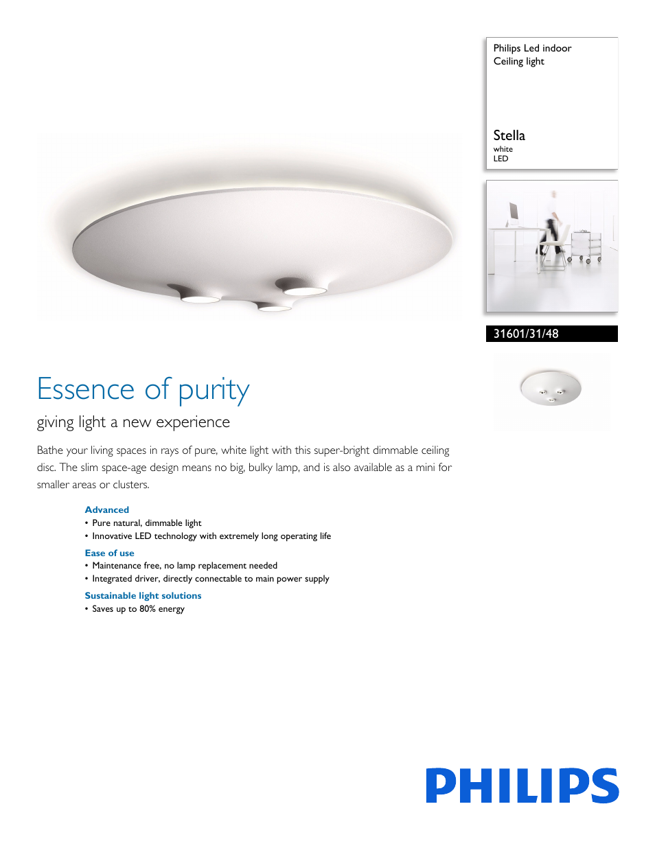 Philips 316013148 User Manual | 2 pages