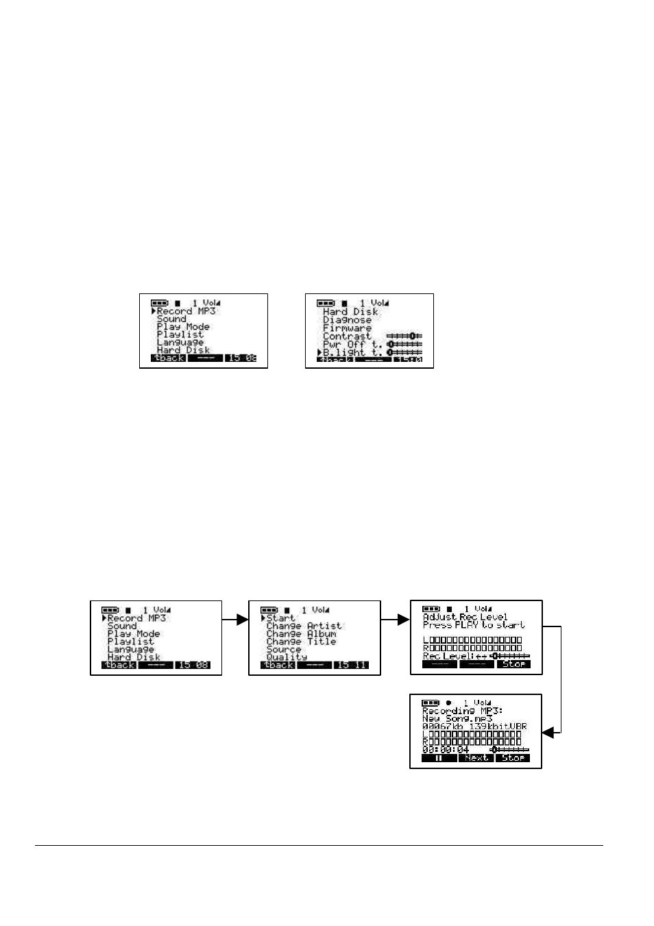 1 - m, Jukebox recorder operation modes | ARCHOS 101 420V40 User Manual | Page 12 / 149