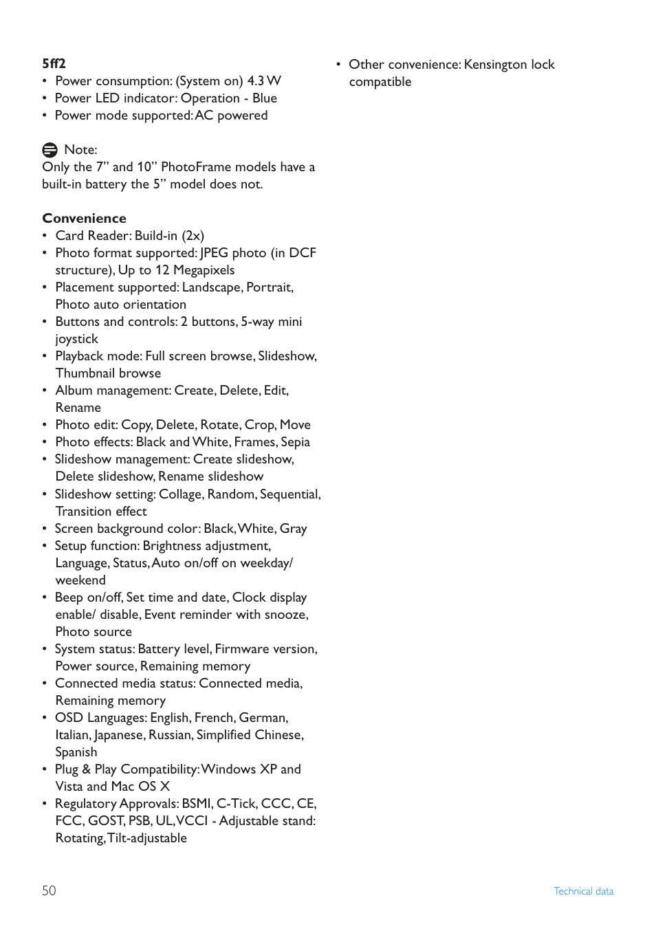 Philips 10FF2CMW-27B User Manual | Page 52 / 60