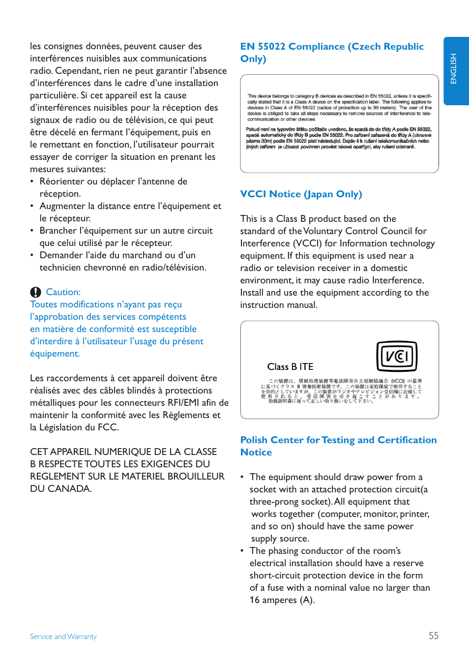 Philips 10FF2CMW-27B User Manual | Page 57 / 60