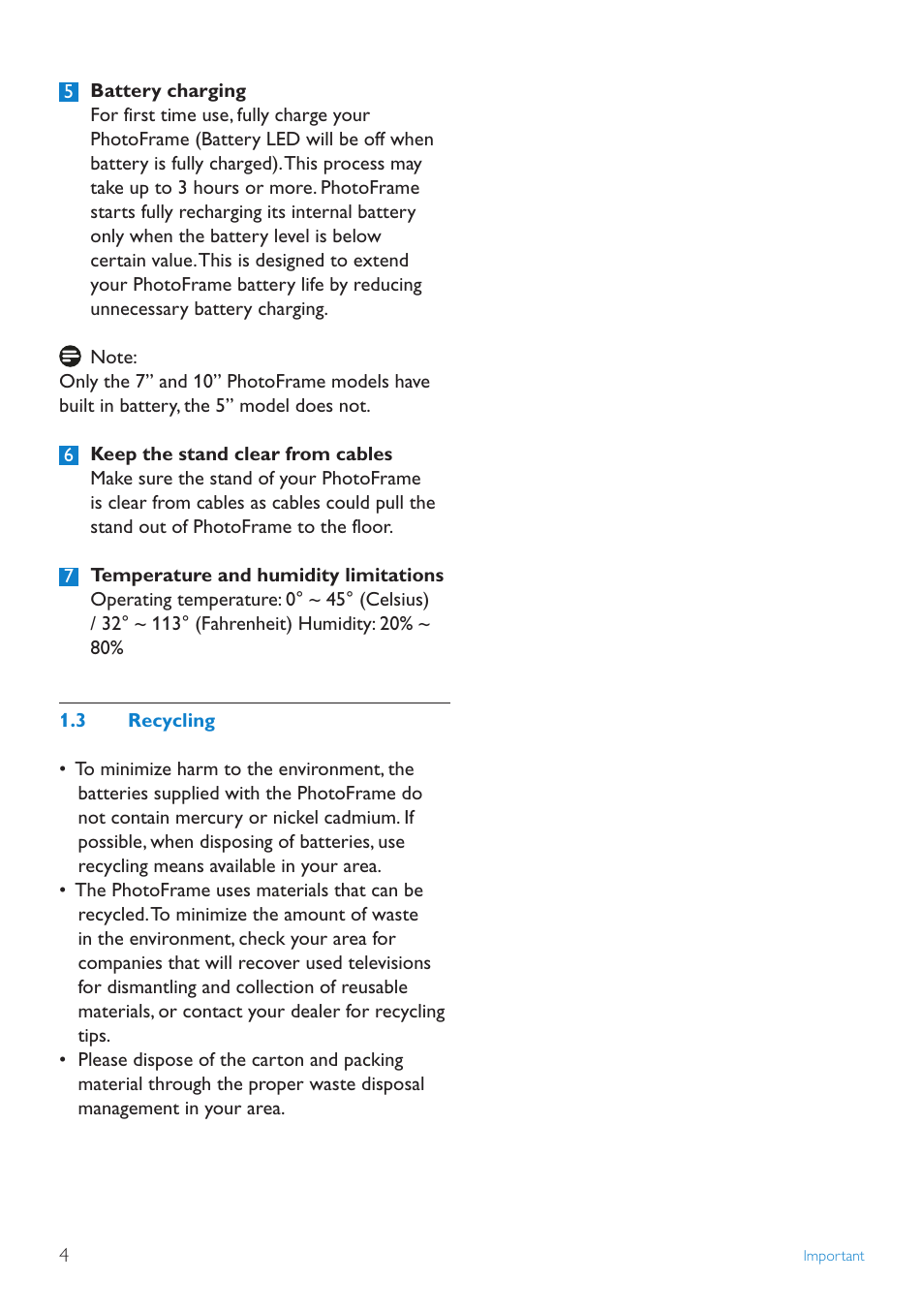 3 recycling | Philips 10FF2CMW-27B User Manual | Page 6 / 60