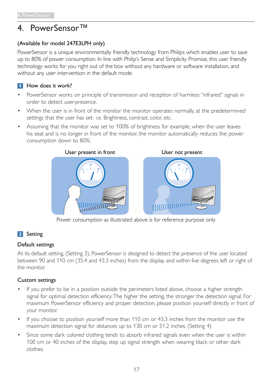 Powersensor | Philips 237E3QPHSU-27 User Manual | Page 19 / 42