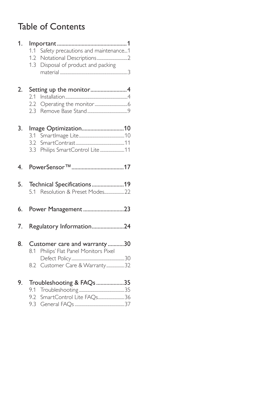 Philips 237E3QPHSU-27 User Manual | Page 2 / 42