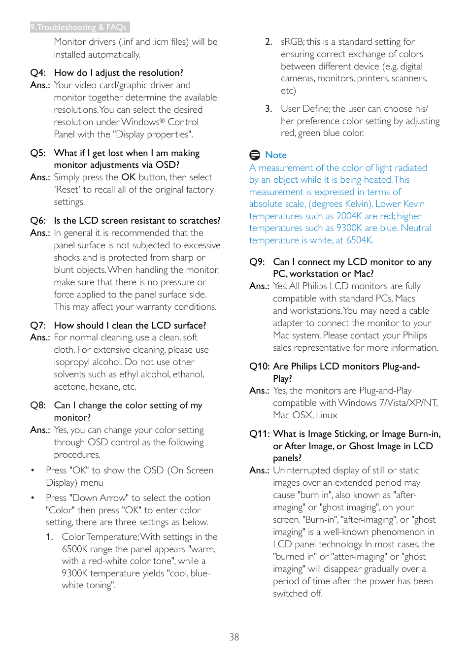 Philips 237E3QPHSU-27 User Manual | Page 40 / 42