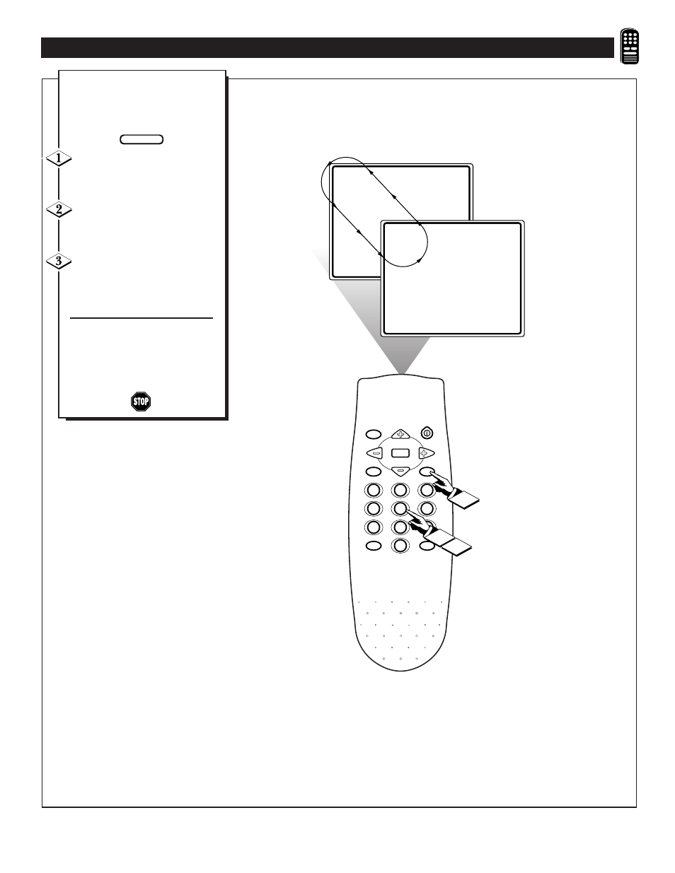 Sing the, Lternate, Hannel | Utton | Philips PR1305C User Manual | Page 19 / 32