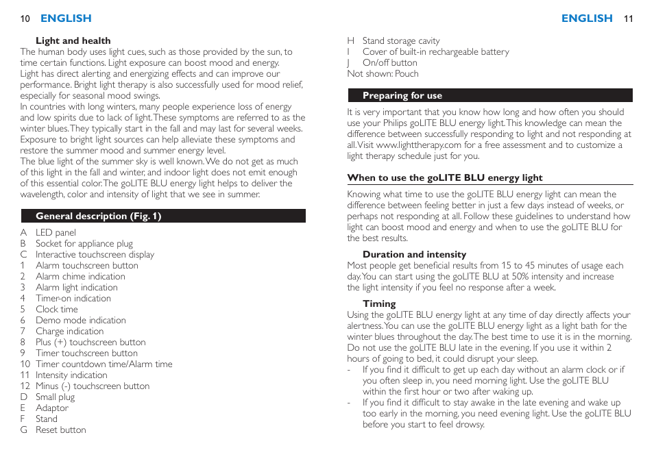 Philips HF3332-60 User Manual | Page 7 / 17