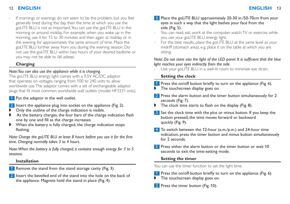 Philips HF3332-60 User Manual | Page 8 / 17