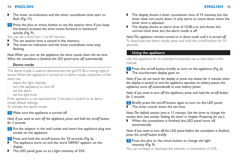 Philips HF3332-60 User Manual | Page 9 / 17