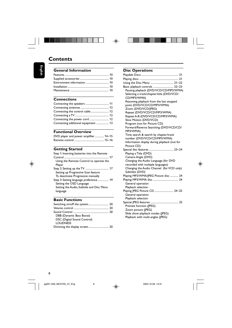 Philips MCD700-37B User Manual | Page 8 / 38