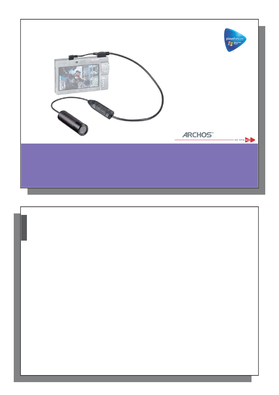 ARCHOS AV 500 User Manual | 8 pages