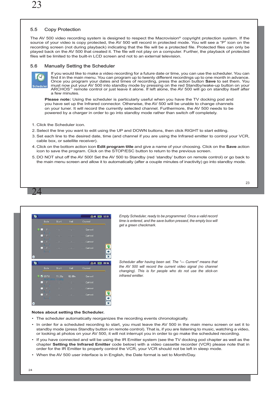 ARCHOS AV 500 series User Manual | Page 12 / 55