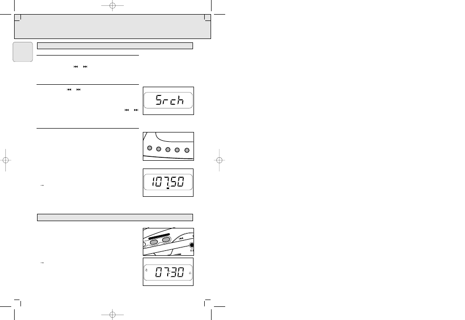 Radio alarm | Philips AJ3720-17B User Manual | Page 10 / 40