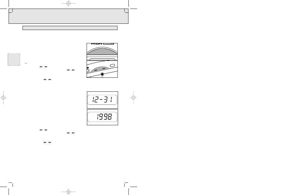 Cómo ajustar los datos | Philips AJ3720-17B User Manual | Page 32 / 40